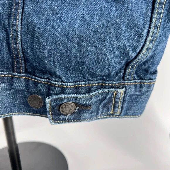 Levis 72334 Mens Denim Trucker Jacket Blue Medium Wash Size L Large - Picture 6 of 11